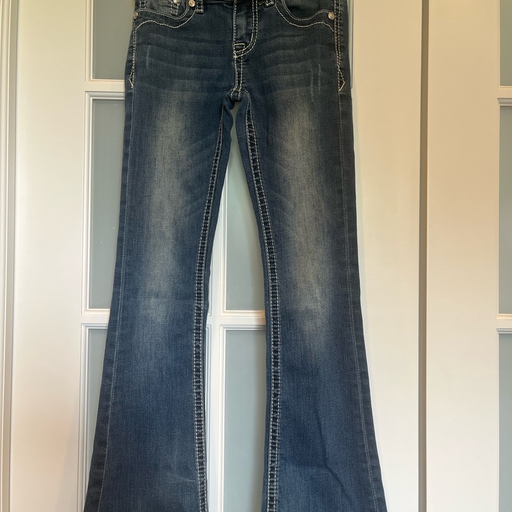 Grace in LA Blue Flared Jeans Retro Style